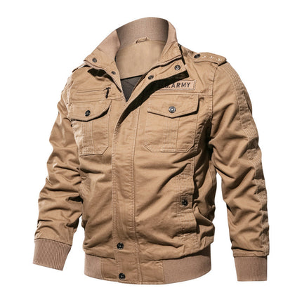 Falour Cotton Lightweight Army Winderbreaker Jacket