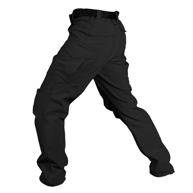 Archon Softshell Waterproof Tactical Trousers for Winter Black