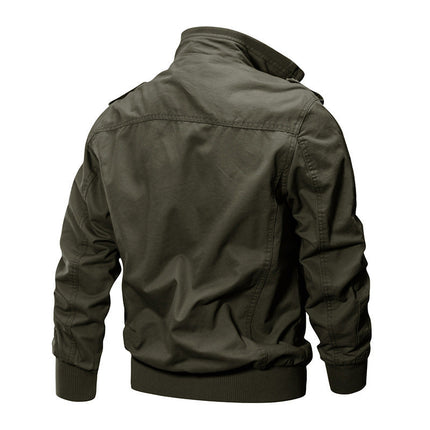 Falour Cotton Lightweight Army Winderbreaker Jacket